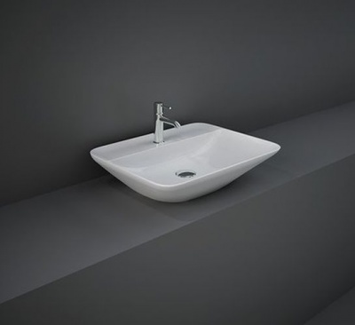 RAK Variant Countertop Rectangular Wash Basin - 1 Tap Hole